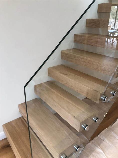 frameless glass balustrade for stairs.